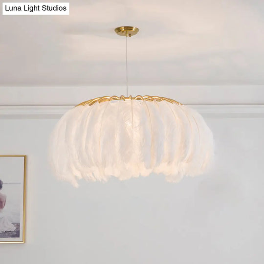 Nordic Feather Chandelier Pendant Light For Dining Room