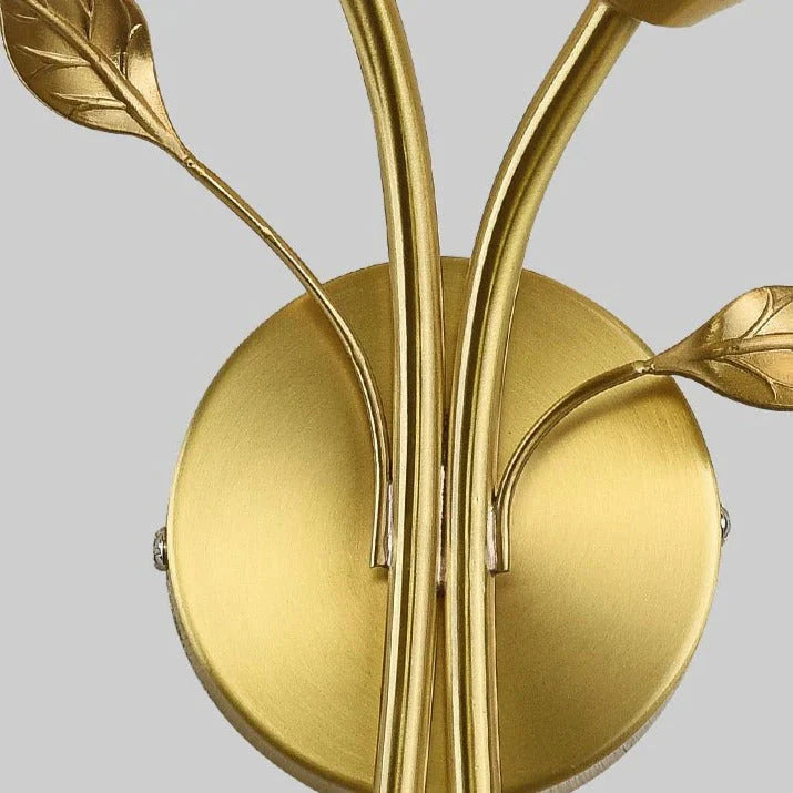 Nordic Blume Wohnzimmer Treppe Schlafzimmer Nacht Kupfer Wand Lampe