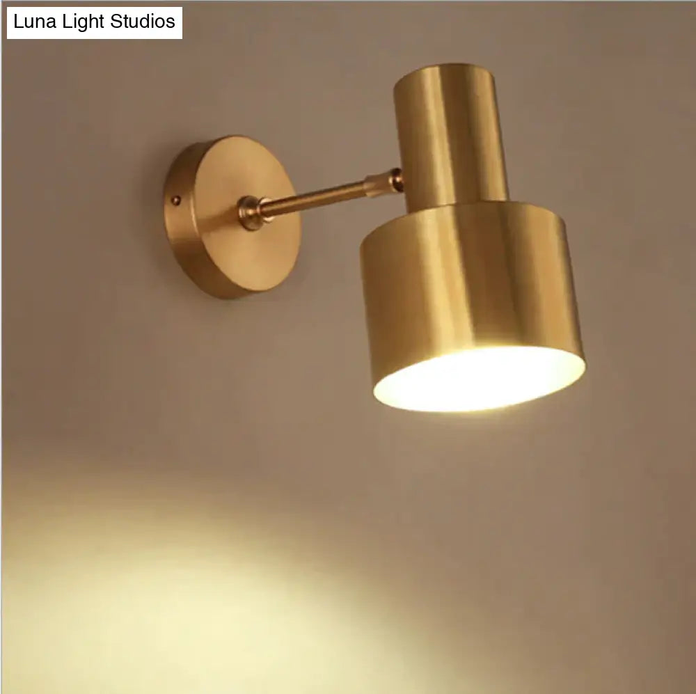 Nordic Golden Living Room Bedroom Bedside Bathroom Copper Wall Lamp Copper Wall Lamps