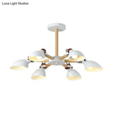 Nordic Half-Bottle Pendant Chandelier With Metal Shade - Stylish Lighting For Living Room