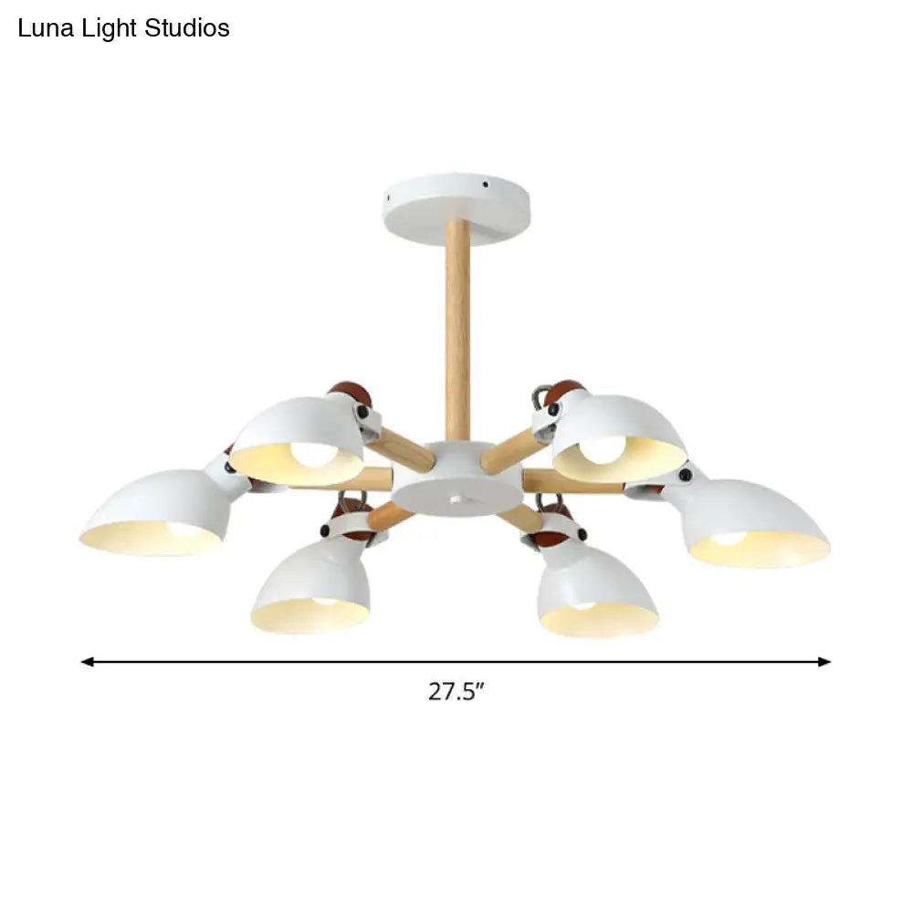 Nordic Half-Bottle Pendant Chandelier With Metal Shade - Stylish Lighting For Living Room