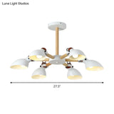 Nordic Half-Bottle Pendant Chandelier With Metal Shade - Stylish Lighting For Living Room