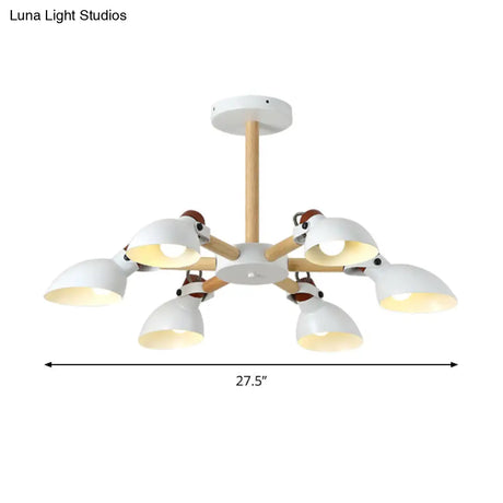 Nordic Half-Bottle Pendant Chandelier With Metal Shade - Stylish Lighting For Living Room