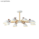 Nordic Half-Bottle Pendant Chandelier With Metal Shade - Stylish Lighting For Living Room