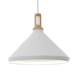 Nordic Hanging Pendant Light With Cone/Barn Metal Shade For Dining Room - 9.5’’/14’’ Wide