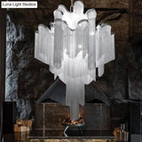 Nordic Led Aluminum Ceiling Chandelier For Living Room - Stylish Pendant Light Fixture