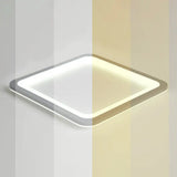 Nordic Led Ceiling Light: Dark Grey Ultra-Thin Flush Mount With Acrylic Shade Gray / 19 Remote