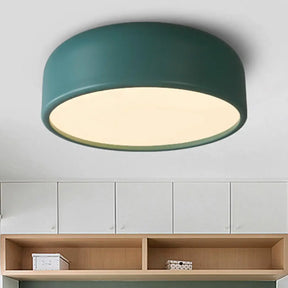 Nordic Led Ceiling Light For Kid’s Bedroom With Acrylic Dome Shade Blue / 14’