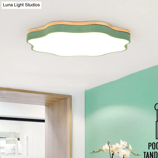 Nordic Led Flower Ceiling Light For Baby Bedroom