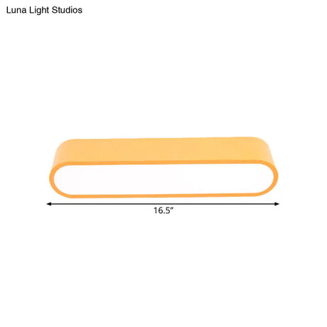 Nordic Led Flushmount Rgb Mathematical Notation Ceiling Lamp With Metal Shade
