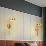 Nordic Light Luxury Bedside Lamp Bedroom Full Copper Wall Lamps