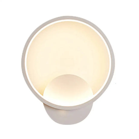 Nordic Line Led Wall Lamp For Corridor And Bedroom Ambient Lighting White / Warm Round