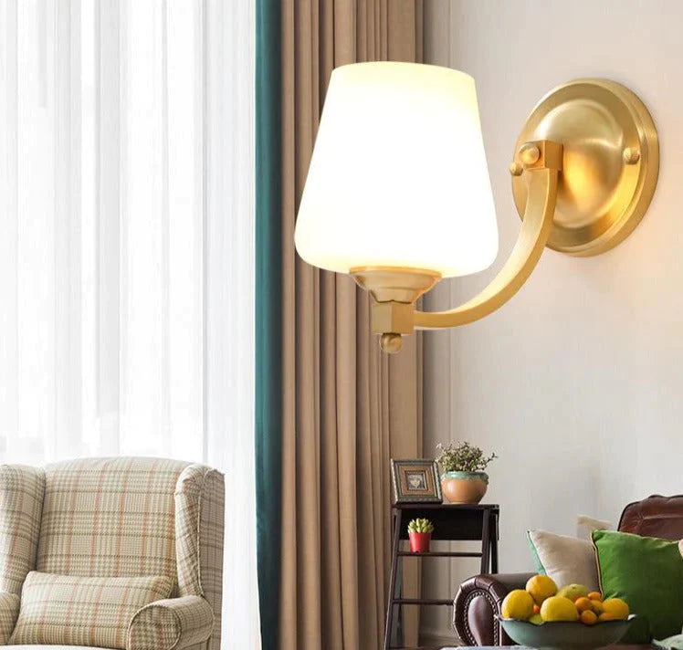 Nordische Wohnzimmer Schlafzimmer Kupfer Wandlampen