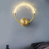 Nordic Luxury Wall Lamp Crystal Copper Lamps