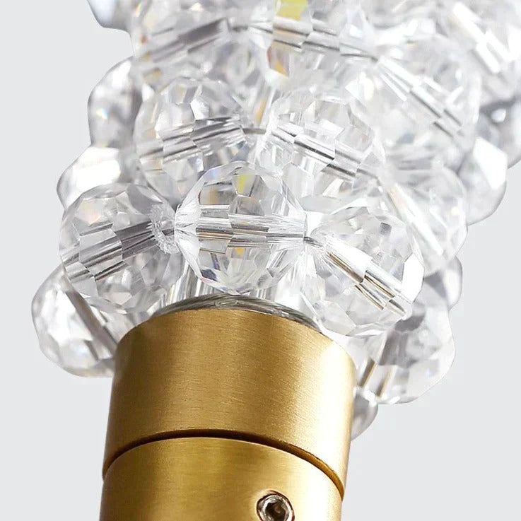 Nordic Luxury Wall Lamp Crystal Copper Lamps