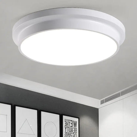 Nordic Macaron Colored Flushmount Ceiling Light For Child Bedroom White / 10.5’