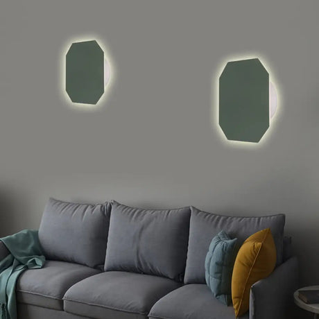 Nordic Macaron Colored Wall Sconce For Stair Foyer In Round Metal Design Green / B