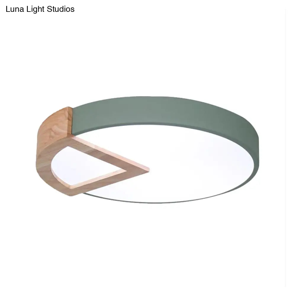 Nordic Macaron Flush Mount Light For Kids Bedrooms