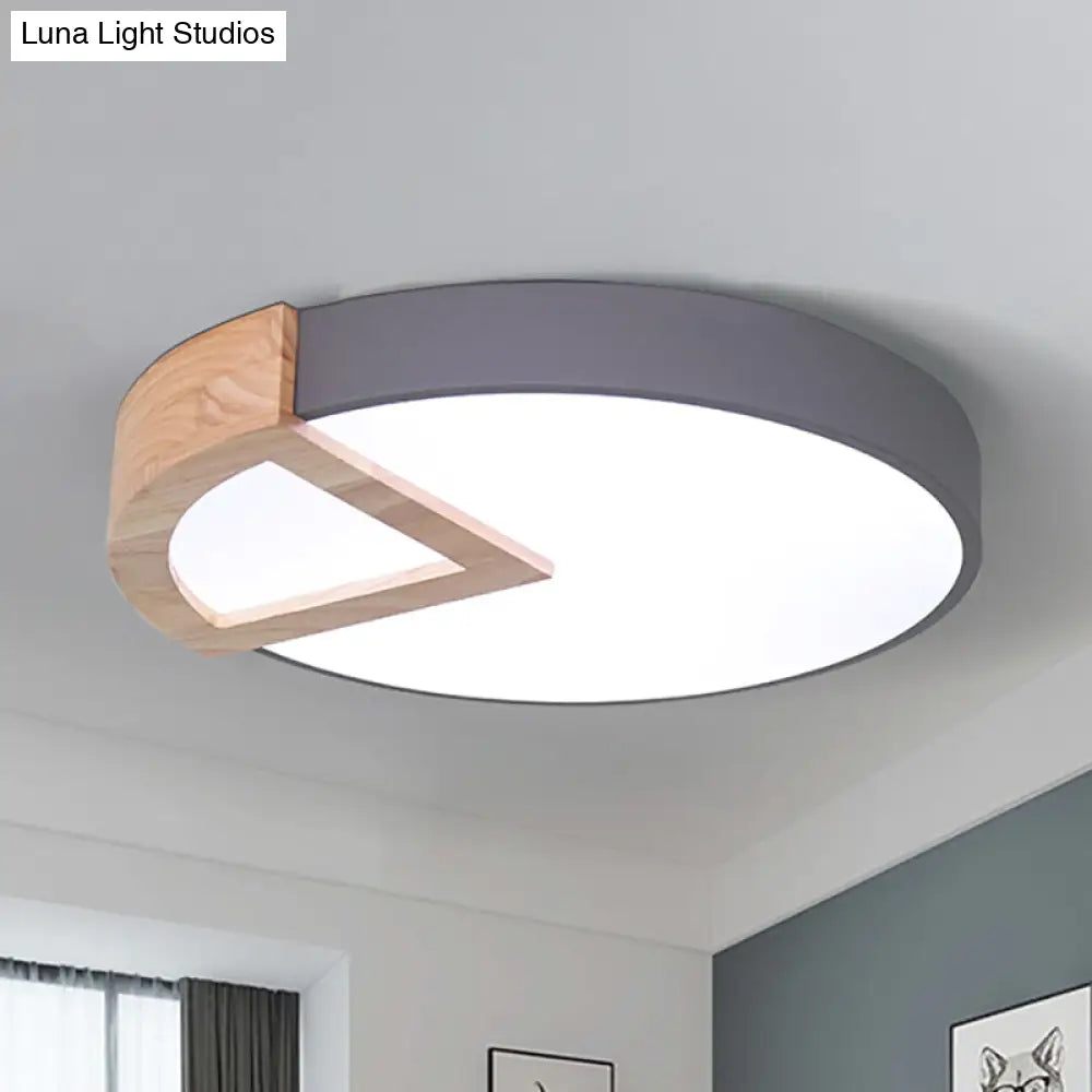 Nordic Macaron Flush Mount Light For Kids Bedrooms