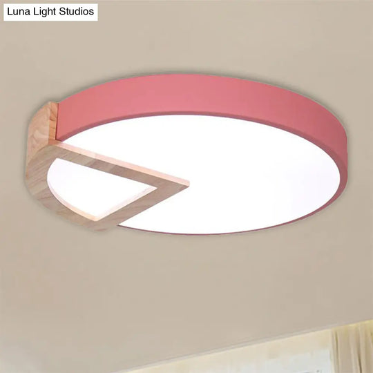 Nordic Macaron Flush Mount Light For Kids Bedrooms