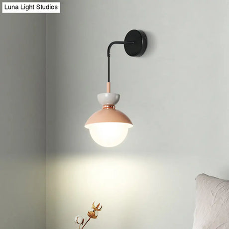 Nordic Mini Macaroon Wall Sconce - Colorful Indoor Lighting For Bedroom And Corridor Decor