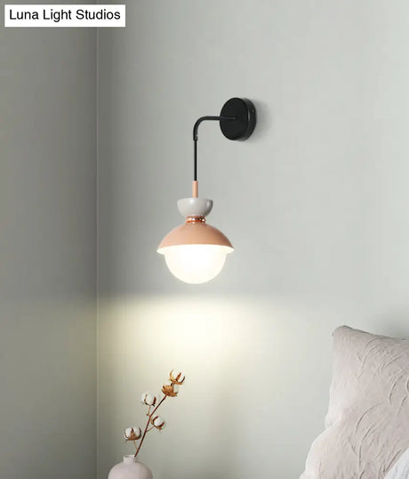 Nordic Mini Macaroon Wall Sconce - Colorful Indoor Lighting For Bedroom And Corridor Decor