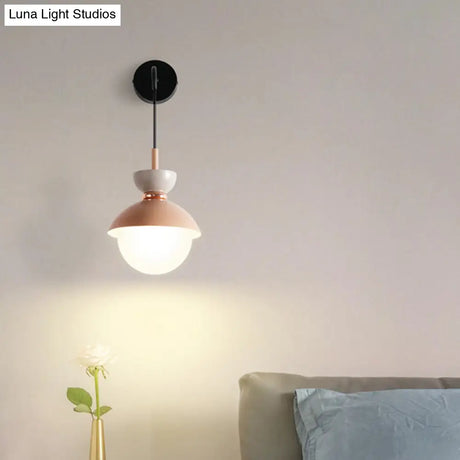 Nordic Mini Macaroon Wall Sconce - Colorful Indoor Lighting For Bedroom And Corridor Decor