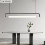 Nordic Minimalist Bar Hanging Rectangular Frame Pendant Light Pendant