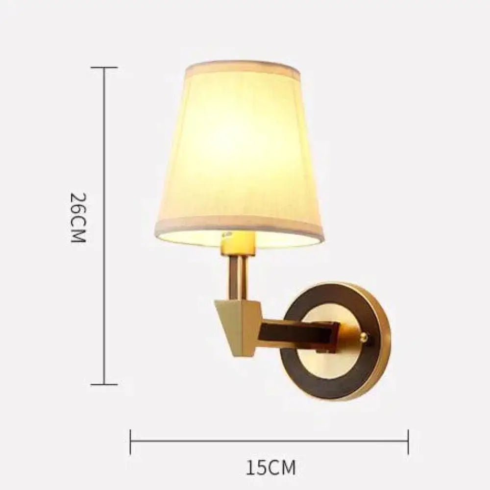 Nordic Minimalist Bedroom Bedside Full Copper Wall Lamp Single Copper Wall Lamps