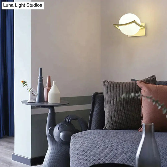 Nordic Minimalist Modern Living Room Background Wall Copper Wall Lamp Copper Copper Wall Lamps