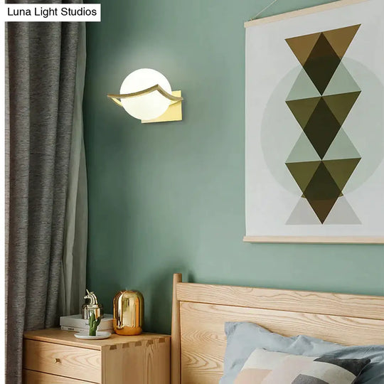 Nordic Minimalist Modern Living Room Background Wall Copper Wall Lamp Copper Copper Wall Lamps