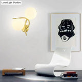 Nordic Minimalist Modern Living Room Corridor Bedroom Full Copper Wall Lamp Copper Wall Lamps