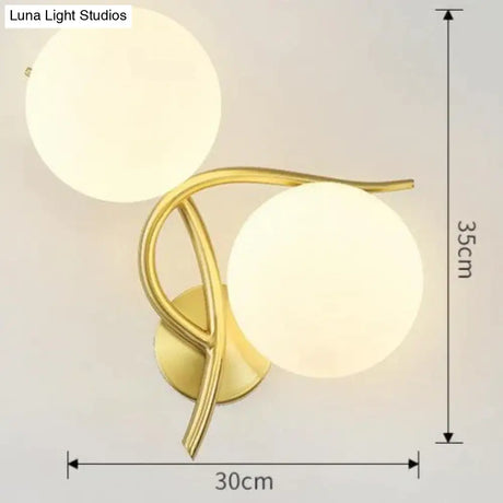 Nordic Minimalist Modern Living Room Corridor Bedroom Full Copper Wall Lamp Right Lamps