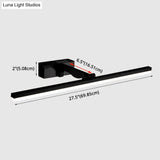 Nordic Minimalist Rectangular Metal Single Vanity Wall Light Fixture
