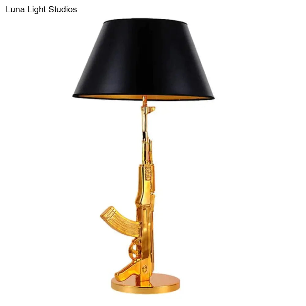 Nordic Modern Ak47 Gun_Lounge Silvery Gold Lustre Bedroom Lamp Led Floor Lamps Kids Children Room