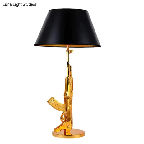 Nordic Modern Ak47 Gun_Lounge Silvery Gold Lustre Bedroom Lamp Led Floor Lamps Kids Children Room