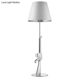 Nordic Modern Ak47 Gun_Lounge Silvery Gold Lustre Bedroom Lamp Led Floor Lamps Kids Children Room