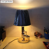 Nordic Modern Ak47 Gun_Lounge Silvery Gold Lustre Bedroom Lamp Led Floor Lamps Kids Children Room