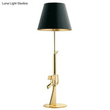 Nordic Modern Ak47 Gun_Lounge Silvery Gold Lustre Bedroom Lamp Led Floor Lamps Kids Children Room