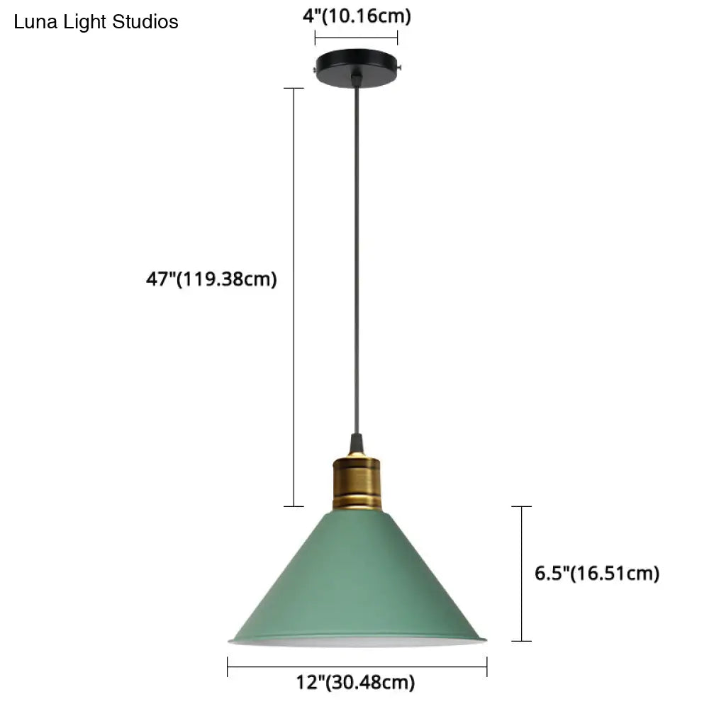 Nordic Style Metal Hanging Pendant Lamp With Modern Design - Ideal For Restaurant Ceilings