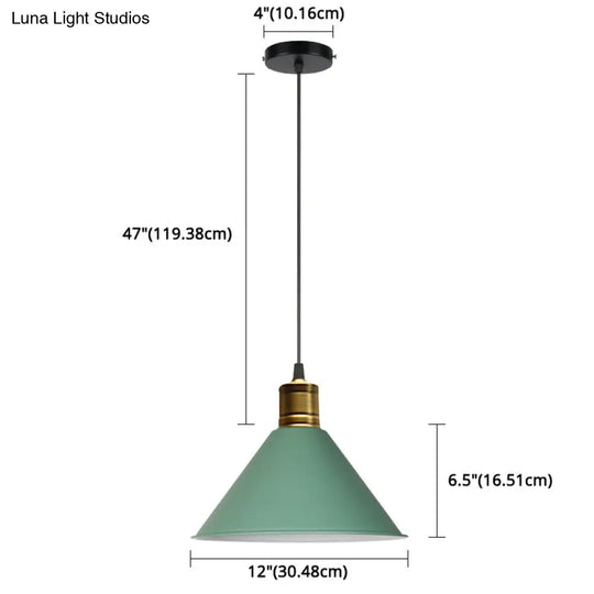 Nordic Style Metal Hanging Pendant Lamp With Modern Design - Ideal For Restaurant Ceilings