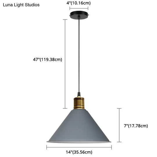 Nordic Style Metal Hanging Pendant Lamp With Modern Design - Ideal For Restaurant Ceilings