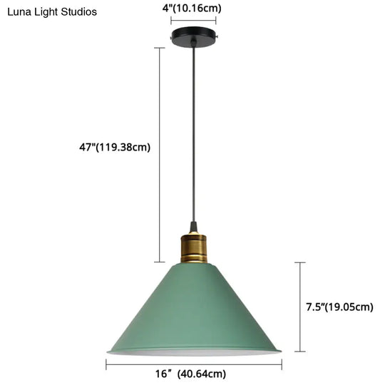 Nordic Style Metal Hanging Pendant Lamp With Modern Design - Ideal For Restaurant Ceilings