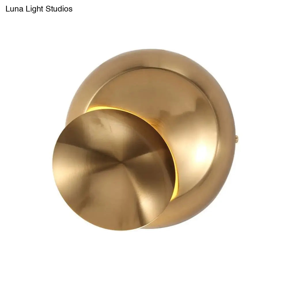 Nordic Moon-Shaped Led Sconce: Moveable Bedside Wall Light