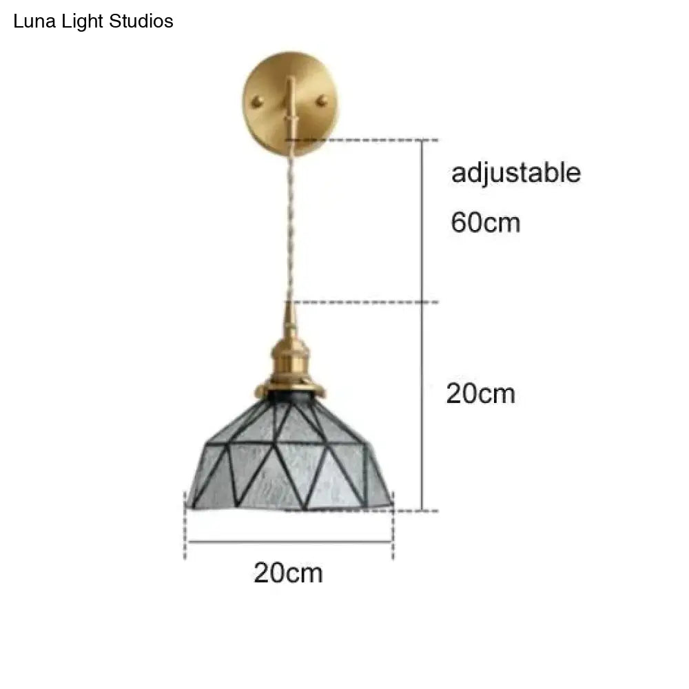 Nordic Retro Glass Copper Wall Lamp Lamps