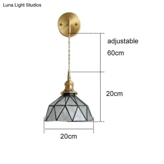 Nordic Retro Glass Copper Wall Lamp Lamps