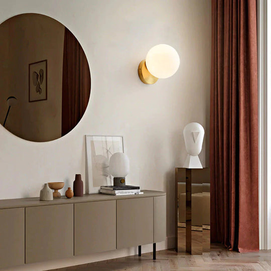 Nordic Simple Planet Wandleuchte aus Kupfer