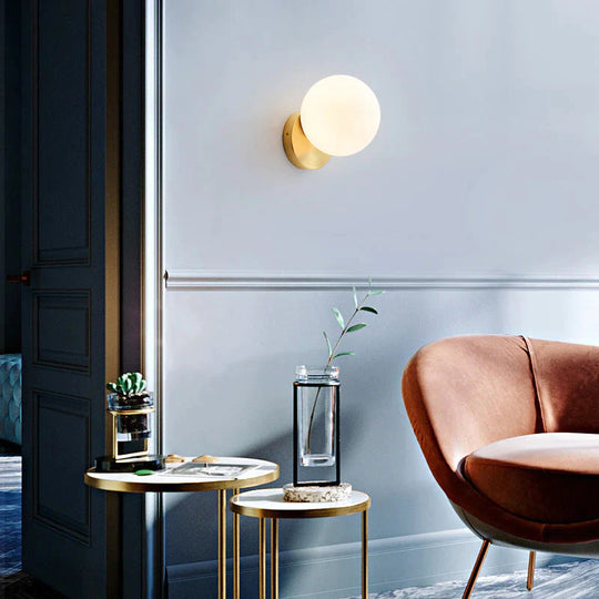 Nordic Simple Planet Wandleuchte aus Kupfer