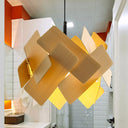 Nordic Style Acrylic Flower Pendant Lamp - Modern 1-Light Hanging Ceiling Light In Red/Blue/Light