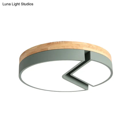 Nordic Style Acrylic Round Cake Light: Flush Mount Ceiling Light Perfect For Nursing Rooms